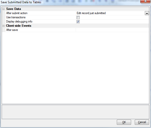 Save Submitted Data To Tables